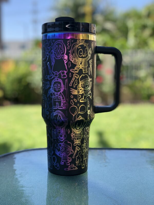 Horror Movie Characters 40 oz Tumbler - Image 2
